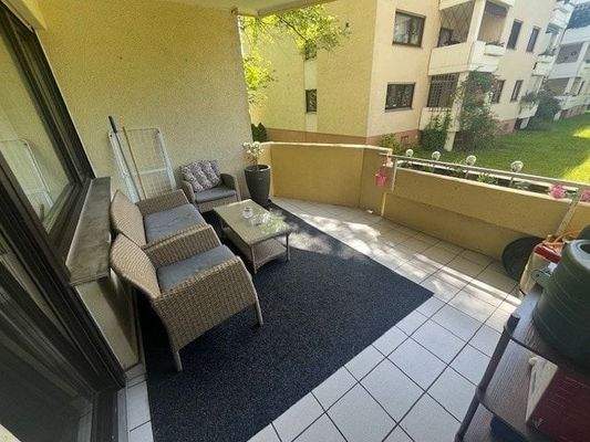 Balkon zur Gartenseite