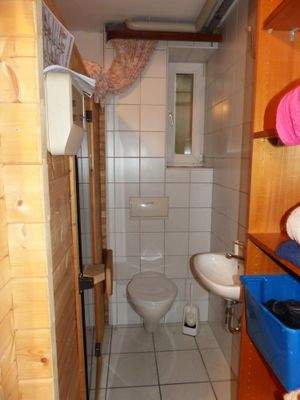 Sauna mit WC und Dusche