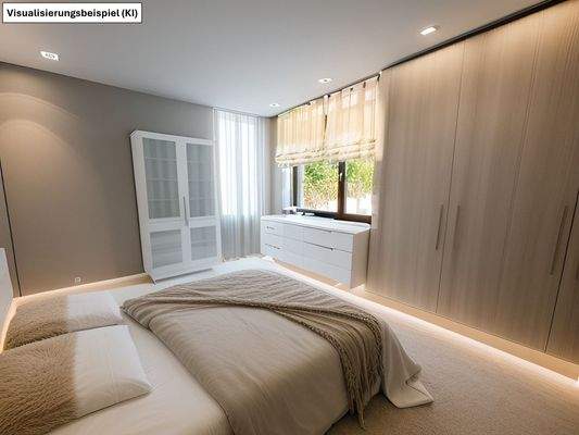 Schlafzimmer-Erdgeschoss Homestaging