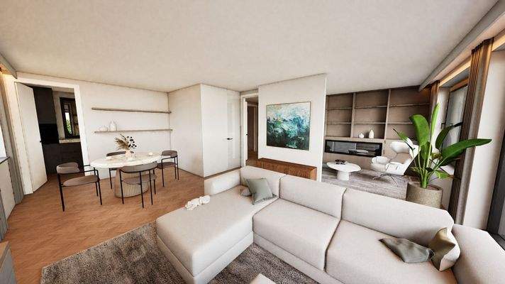 Großzügiger Wohn- Essbereich