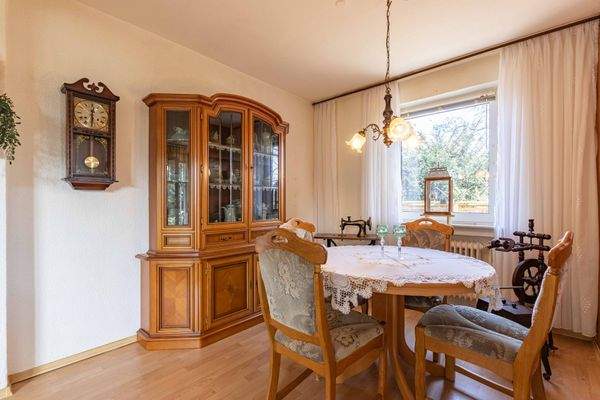 Essbereich im Wohnzimmer