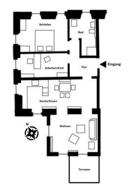 Grundriss Wohnung 3