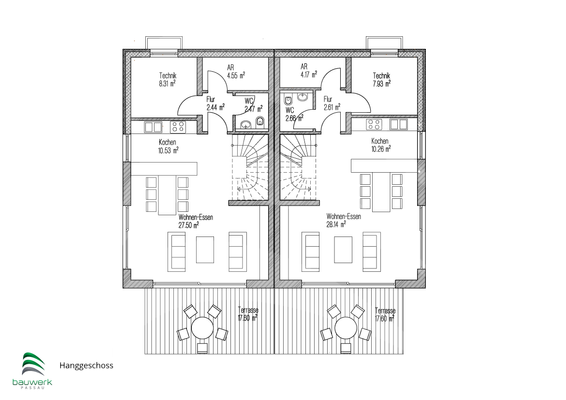 Grundriss UG (mit DG)