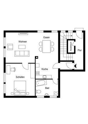 Grundriss Erdgeschosswohnung