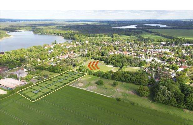 Baugebiet ca. 3 Minuten vom Ruppiner See entfernt