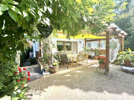 Blick auf die Terrasse