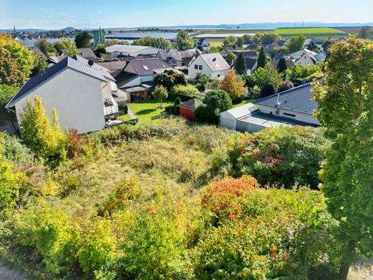 Blick auf dem Grundstück