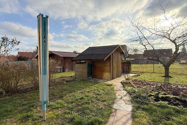 praktischer Geräteschuppen