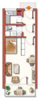 Grundrissplan nicht maßstabsgerecht, geringfügige Abweichungen möglich