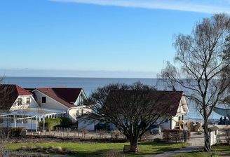Blick vom Balkon auf die Ostsee