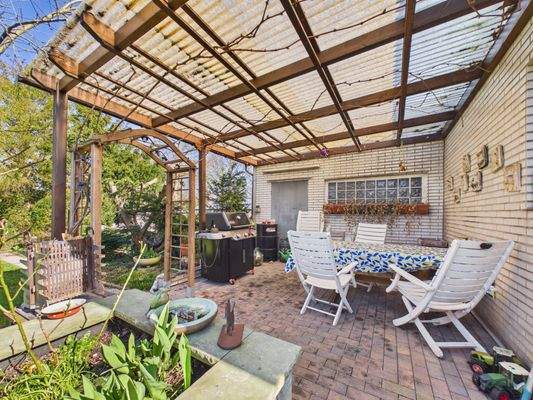 Überdachte Terrasse