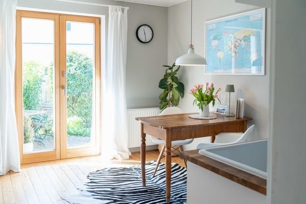 Living area with kitchen