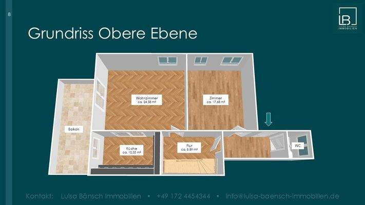 Grundriss obere Ebene