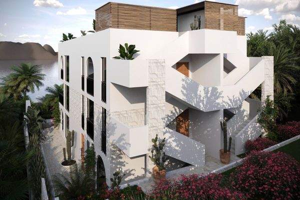 Außenliegendes Treppenhaus