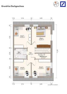 Grundriss Dachgeschoss