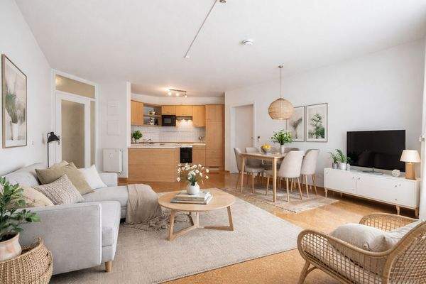 Visualisierung Wohn- & Essbereich