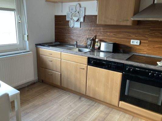 die gepflegte Küche auch im OG