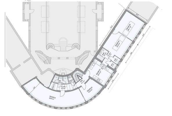 Grundriss 1. OG, ca. 174qm