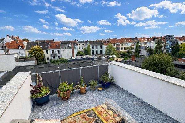 Ausblick Terrasse im DG