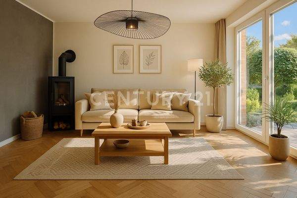 Vorschlag: mit hellen Möbeln, hellem Boden