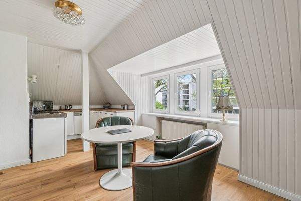 Offene Küche im Dachgeschoss