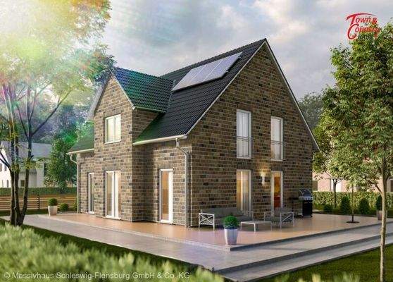 Ansicht Garten Verblendfassade