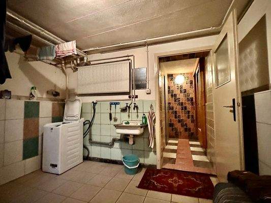 Waschküche im Keller