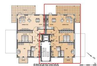 Grundriss Wohnung 2, Haus 2