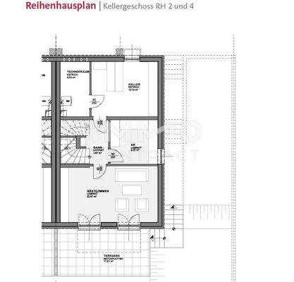 Grundriss Keller DHH 2 und 4