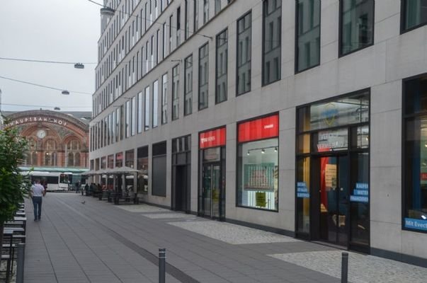 Mietbereichseingang in der Passage