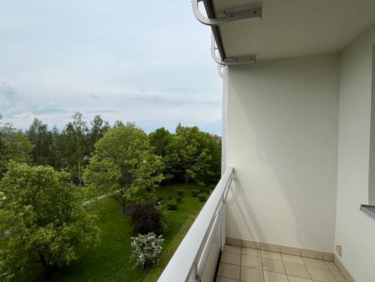 Balkon Ausblick ins Grüne