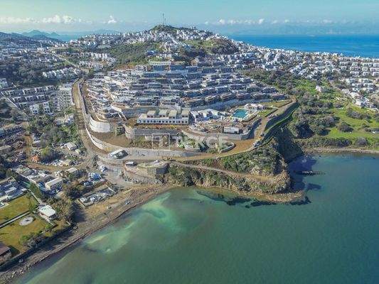 Sea-View Properties in a Project with Private Beach in Bodrum