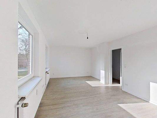 Ansicht II: Wohn- und Esszimmer