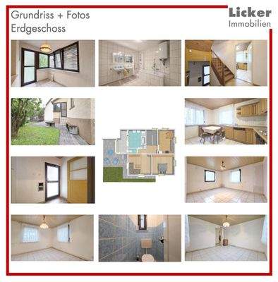 Grundriss + Fotos - Erdgeschoss