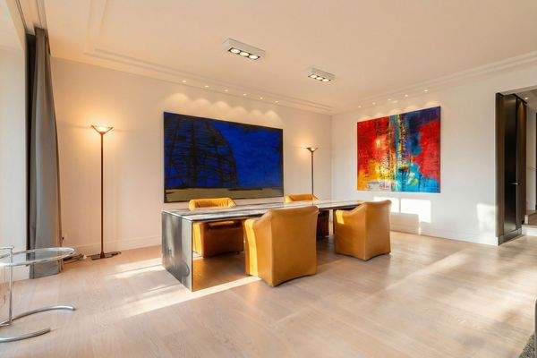 Essbereich im Wohnzimmer