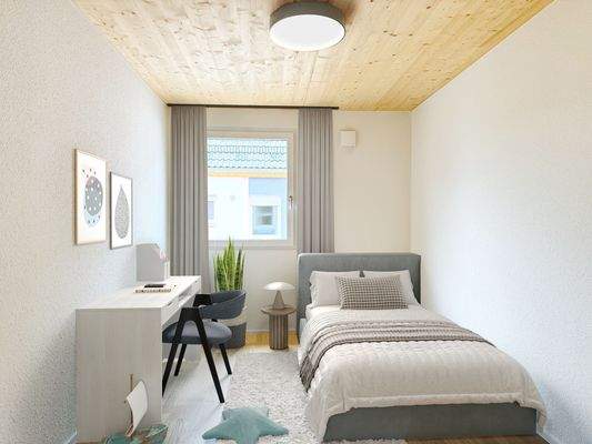 Kinderzimmer mit Bett