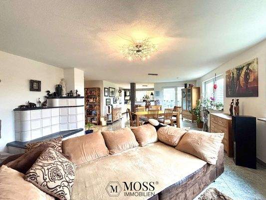 Vom Wohnzimmer Richtung Küche