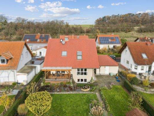 Gartenansicht Drohne