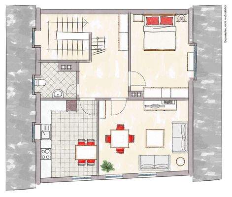 Grundriss DG - Wohnung