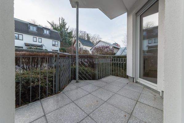 Balkon begehbar von Schlaf- und Arbeitszimmer