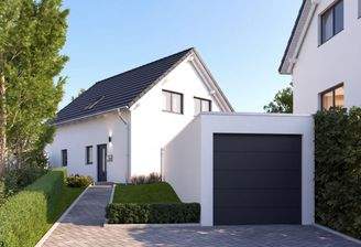 Haus 1 Eingang mit Garage