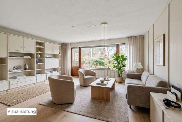 Wohnzimmer visualisiert