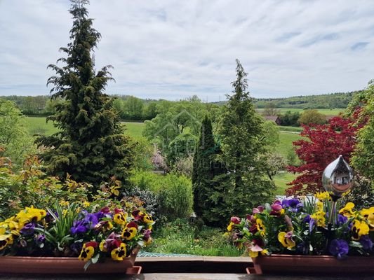 Weitsicht vom Balkon