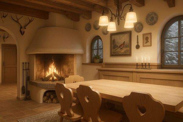Visualisierung Kaminzimmer