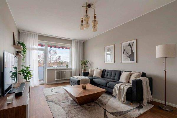 Wohnzimmer – Visualisierung nach Modernisierung