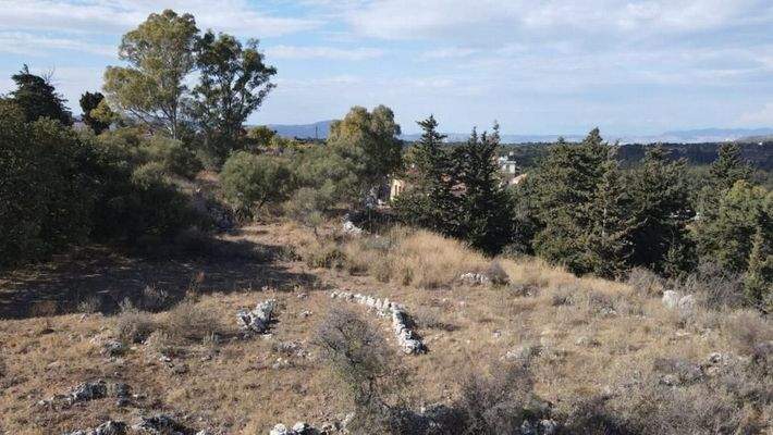 Kreta, Sellia im Apokoronos: Grundstück zum Verkauf mit schöner Aussicht in Sellia