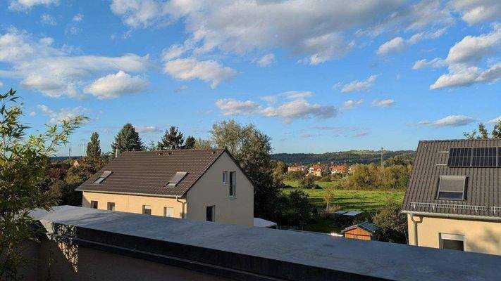 Fernblick von der Dachterrasse