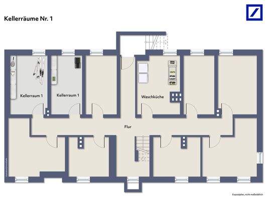 Grundriss Kellerräume 1