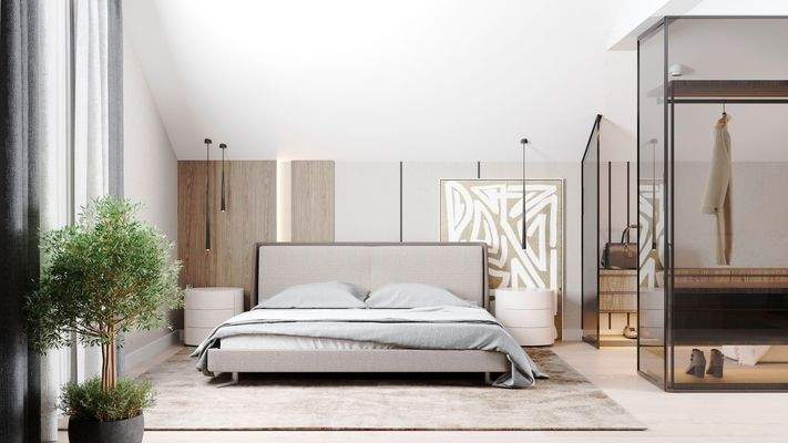 Einrichtungsbeispiel Schlafzimmer