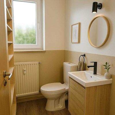 Gäste WC Beispiel KI